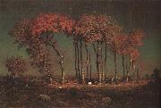 Theodore Rousseau Under the Birches oil painting on canvas